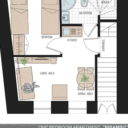 Daire Ribambit- One Bedroom First Floor Dubrovnik